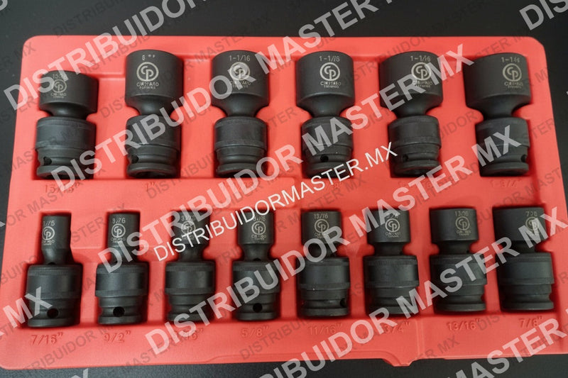 Juego de Dados de Impacto Flexibles | SS4014U | Mando 1/2" | Chicago Pneumatic