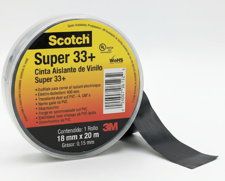Cinta de Aislar Super 33 CA33 (PVC Profesional de Alto Desempeño)