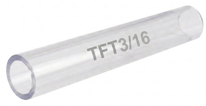 Tubo Termocontráctil (Termofit) de Pared Delgada: 3/16" (Transparente)