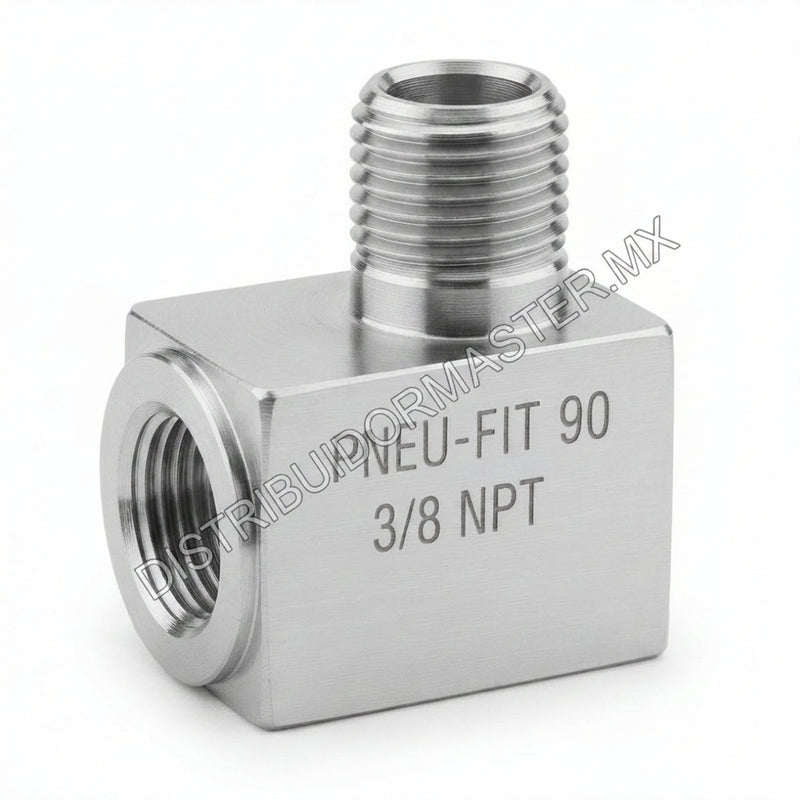 Codo estandar de 90° Roscas NPTF de 3/8" M a 3/8" F | F9