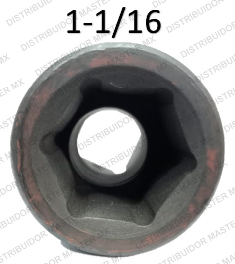 Dado de impacto hexagonal de 6 puntas 1 X 1  1 / 16