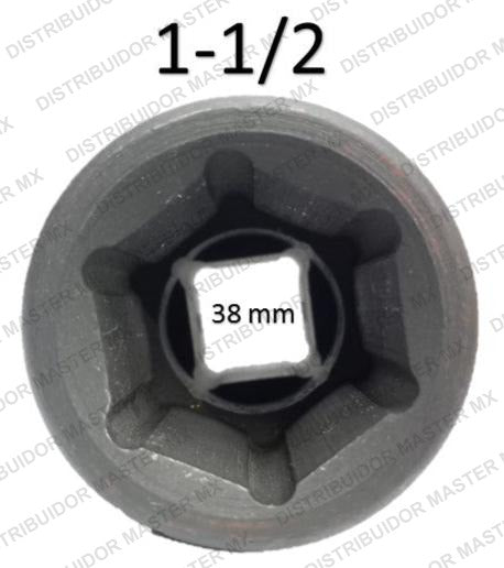 Dado de impacto hexagonal de 6 puntas 1 X 1 1/2"