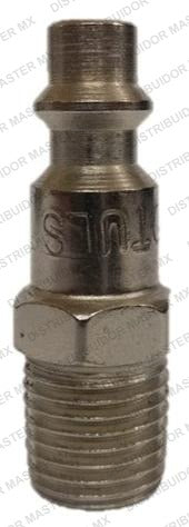 Juego cople rapido macho de 3/8 X 1/4 npt y espiga macho de 1/4 X 1/4 npt