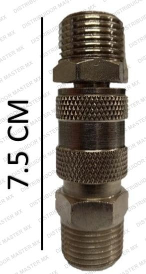 Juego Cople rapido macho de Rosca 1/2 X 3/8 - espiga rosca macho de 1/2 X3/8 npt