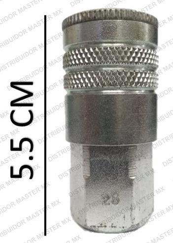 Cople rapido neumatico rosca  hembra de 3/8 para espiga 3/8 npt