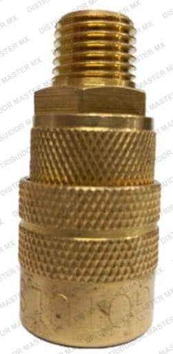 Cople rapido neumatico tipo macho de 1/4 para espigas de 1/4  npt de aire