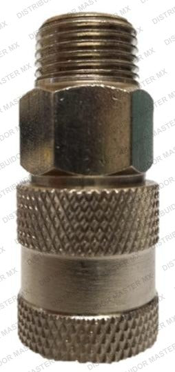 Cople rapido neumatico tipo macho de 3/8 para espigas  de  3/8 - 1/4 npt
