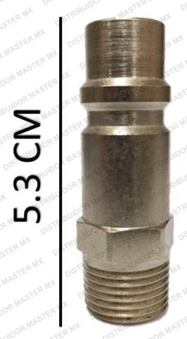 Espiga macho de 3/8 X 1/2 para herramienta neumatica npt