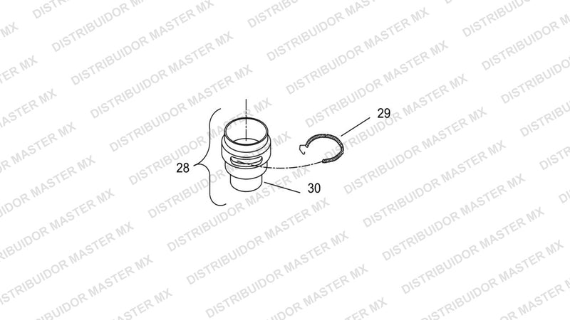 P 070994 Candado Retenedor Chicago Pneumatic (Lock Spring Retainer) | Refacción de Seguridad para Herramientas Neumáticas de Impacto
