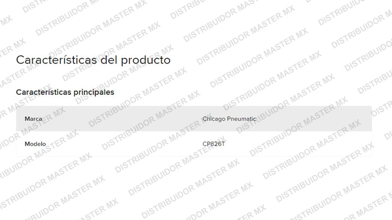 Llave Carraca Neumática Chicago Pneumatic De 3 / 8 Cp 826T Ratch