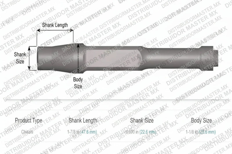 Botador Jumbo  Punzón Para Tubo 294 - 3/4x12x8