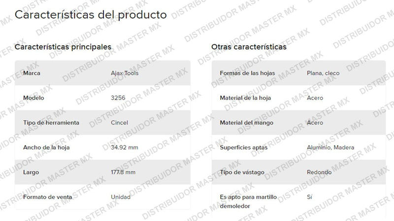 Cincel Escareador / Escalador Fuji A3256 Entrada Cleco | Hoja 1-3/8"
