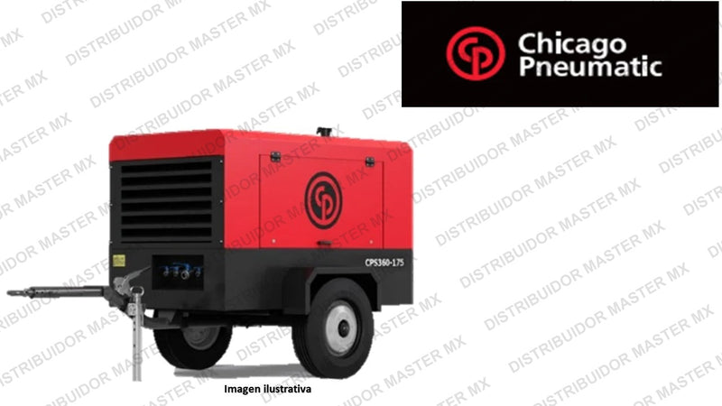 Compresor Diésel Portátil CPS 400 TII BOX | 400 CFM | Chicago Pneumatic Motor Cummins
