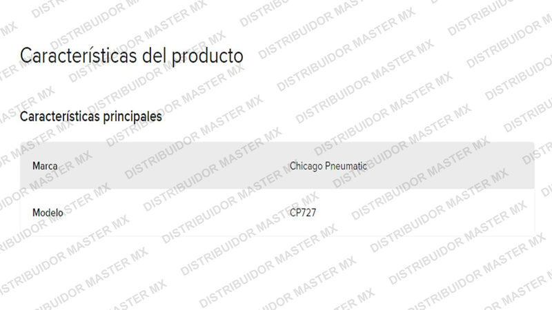 Pistola llave de Impacto Neumática Cuadro De 3/8 Cp 727 Chicago Pneumatic