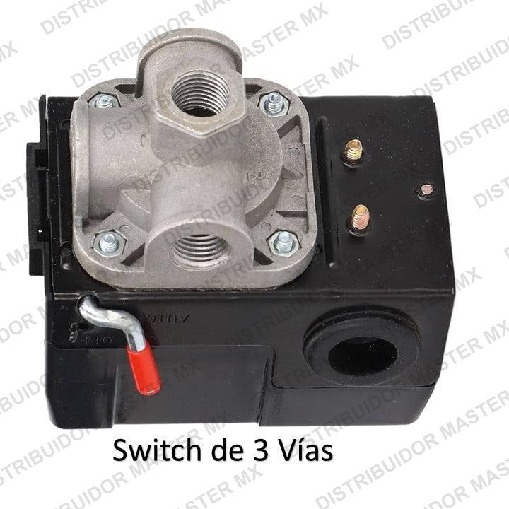 Presostato / reloj - switch de presión para compresores MONO / TRIFASICO