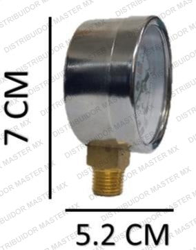 Manómetro Milwaukee 200 PSI | Reforzado con Conexión Posterior o Inferior