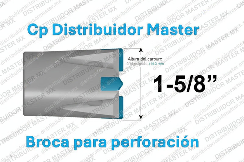 Ajax Tools 63240 — Broca de Roca Carburo Rosca H Uso Múltiple 1-5/8"
