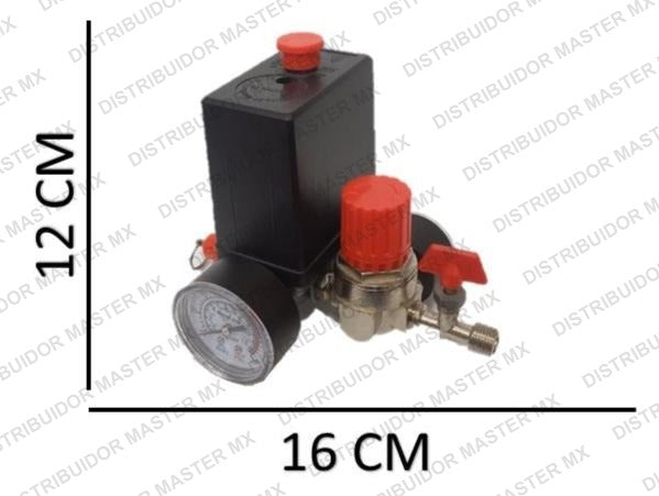Manifold Completo para Compresor | Presostato, Regulador de Aire y Manómetros