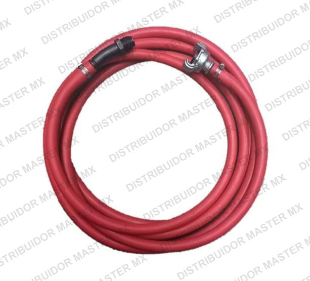 Manguera neumatica de 3/8" con conexiones espiga, 3 mts de largo