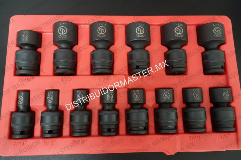 Juego de Dados de Impacto Flexibles | SS4014U | Mando 1/2" | Chicago Pneumatic