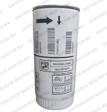 Filtro de aceite 1631011891 original Atlas Copco para compresor de tornillo