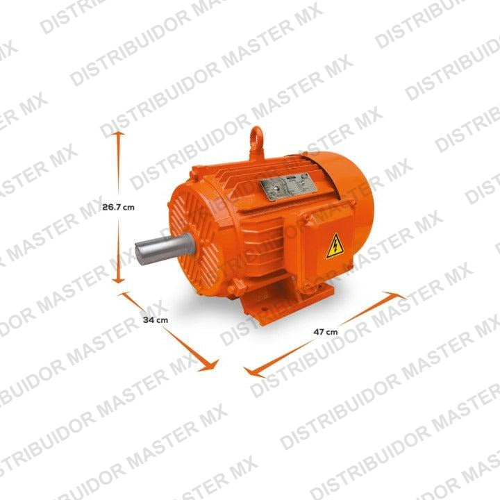 Motor Eléctrico EVANS 7.5 HP | 4 Polos Reversible | Trifásico 220/440V