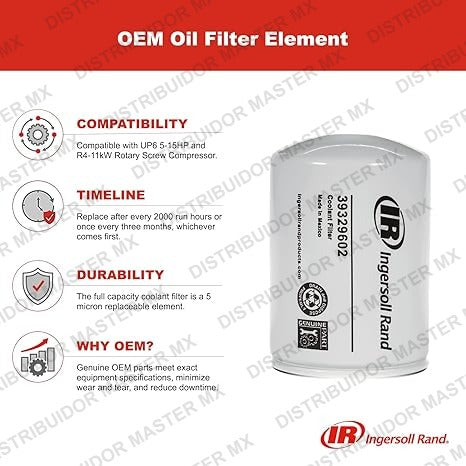 39329602 Elemento de filtro de aceite, Ingersoll-Rand