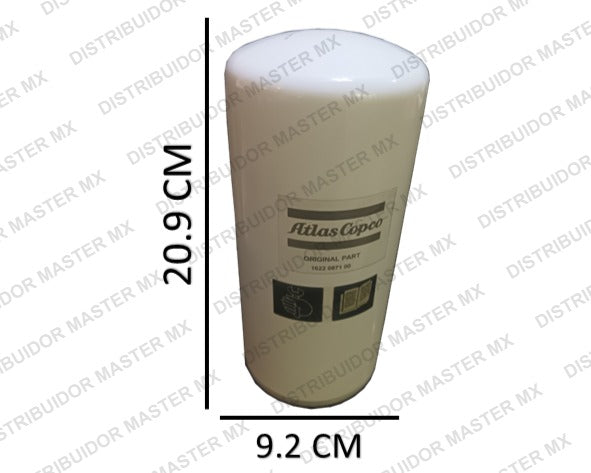 Filtro de aceite 1622087100 Atlas Copco