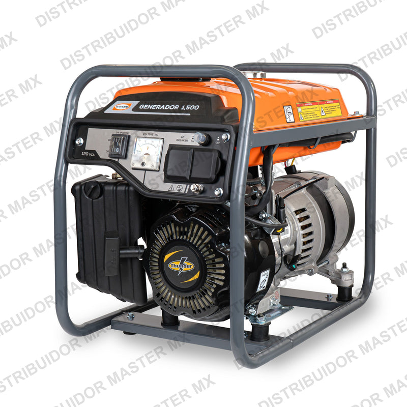 Generador de Emergencia Monofásico 1,500 W | Motor Thunder 4 HP a Gasolina | EVANS
