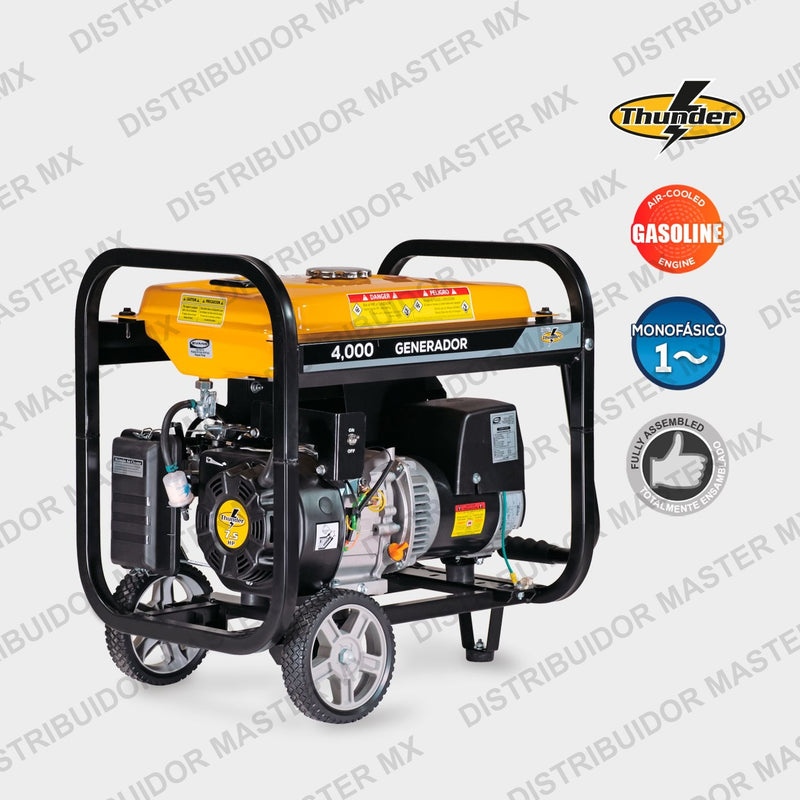 Generador de Emergencia Monofásico 4,000 W | A Gasolina | EVANS