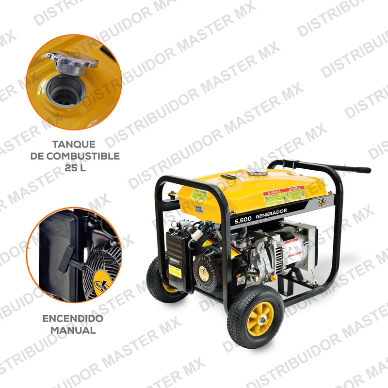 Generador de Emergencia Monofásico 5,500 W | Potente y Versátil | EVANS