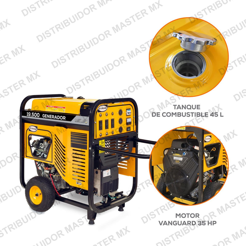 Generador de Emergencia Monofásico 19,500 W | Estacionario | EVANS