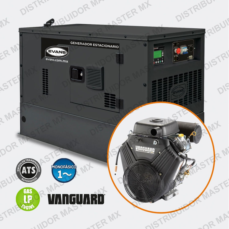 Generador de Emergencia Monofásico 12 kW | Respaldo Confiable | EVANS