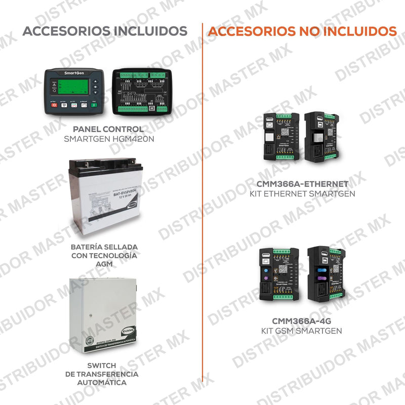 Generador Diesel Trifásico 11.1 kW | Evans | Planta de Luz de Respaldo