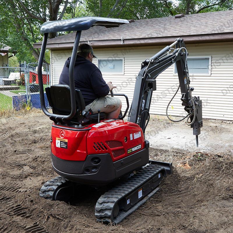 Martillo Hidráulico para Miniexcavadora | 1,200 GPM | Kubota Nortrac