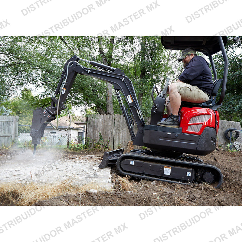 Martillo Hidráulico para Miniexcavadora | 1,200 GPM | Kubota Nortrac