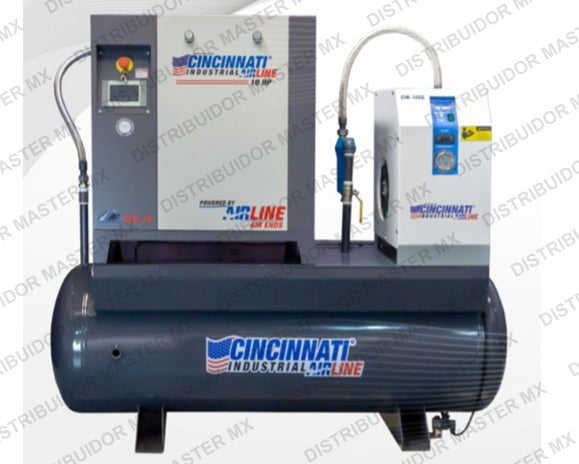 Compresor de tornillo con tanque CSC-10ST CINCINNATI INDUSTRIAL AIRLINE 10HP 145 PSI