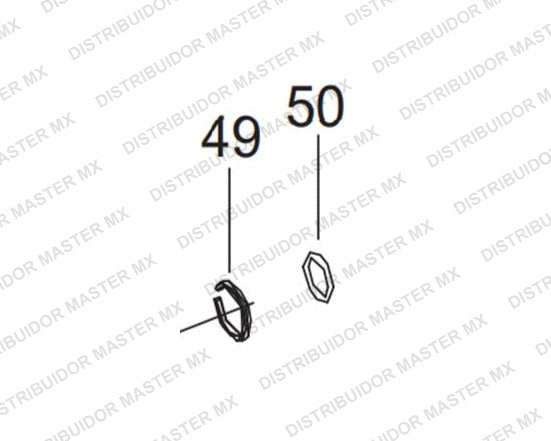 8940171496 Kit de Collarín para Yunque Spline (5 Piezas) Chicago Pneumatic