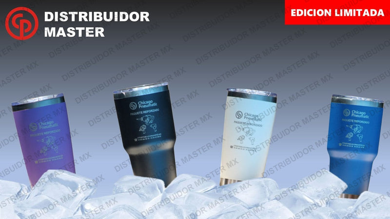 Vaso Termico Azul De 30oz Chicago Pneumatic