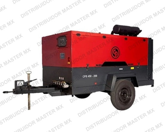 Compresor de Tornillo Diésel CPS 450-200 | 450 CFM a 200 PSI | 170 HP | Chicago Pneumatic