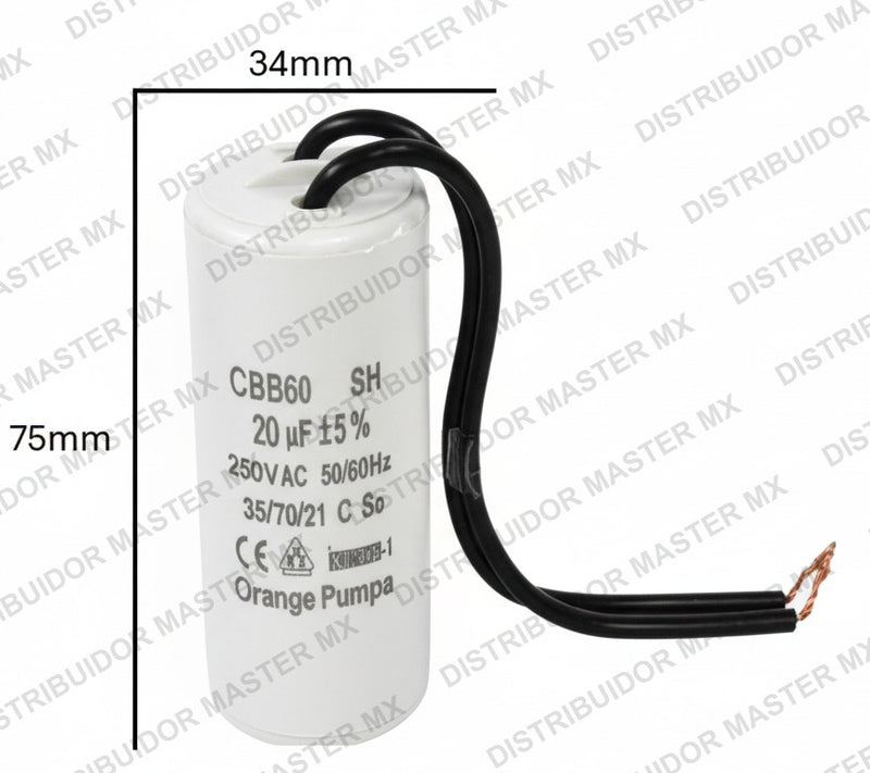 Capacitor NGM 20 MFD 220-250V | Condensador de Trabajo