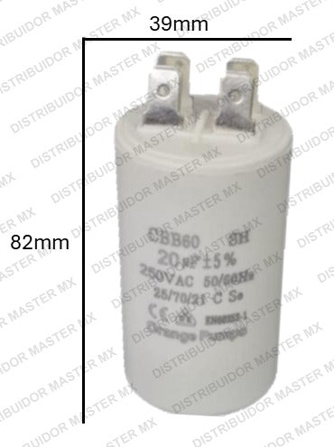 Condensador / Capacitor de Arranque CBB 40 MFD | 220-250V