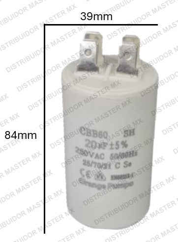 Capacitor CBB 35 MFD 220-250V | Condensador de Arranque