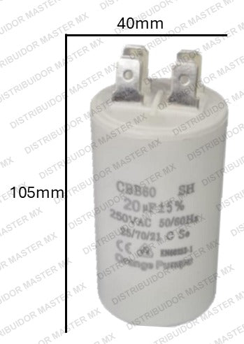 Condensador / Capacitor de Arranque CBB 50 MFD | 220-250V
