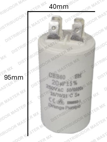 Condensador / Capacitor de Arranque CBB 45 MFD | 220-250V