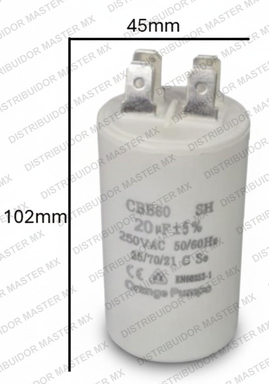 Condensador / Capacitor de Arranque CBB 80 MFD | 220-250V