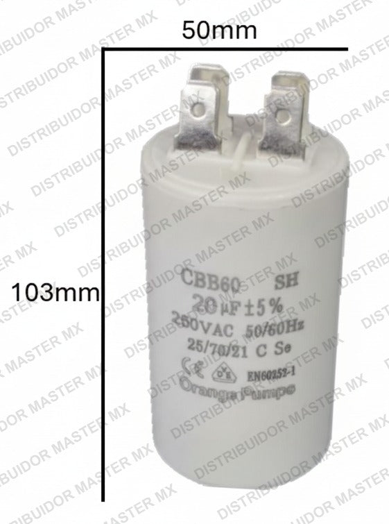 Condensador / Capacitor de Arranque CBB 130 MFD | 220-250V
