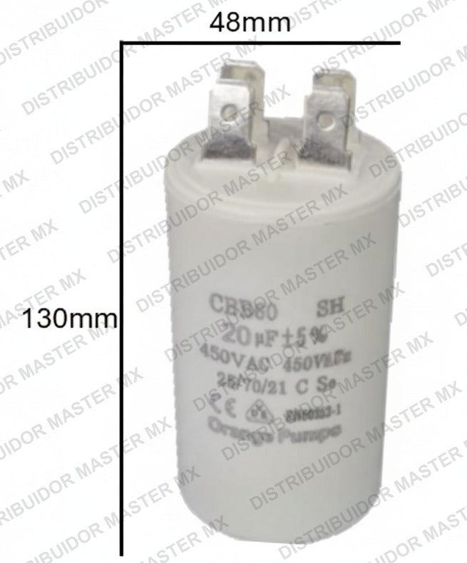 Condensador / Capacitor de Arranque CBB 120 MFD | 220-250V | CD60