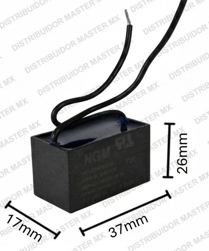 Condensador / Capacitor de Trabajo 5 MFD 250V | CBB60