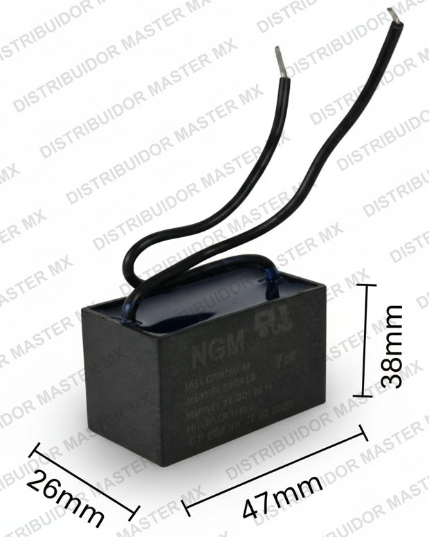 Condensador / Capacitor de Trabajo 16 MFD 250V
